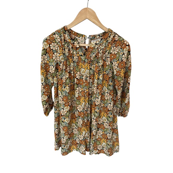 Zara Girls Boho‎ Floral Tunic – Size 10 - Picture 1 of 5